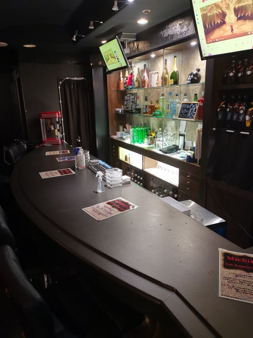 テーブル 2人 黒 店舗 飲食店 スナック バー